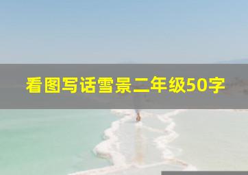 看图写话雪景二年级50字