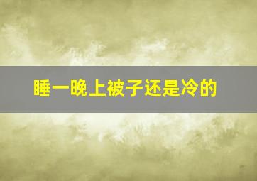 睡一晚上被子还是冷的