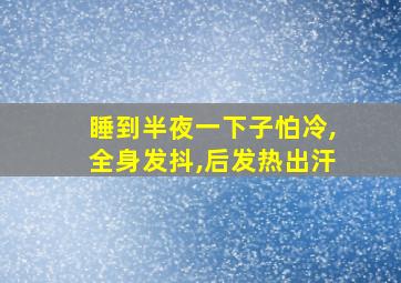 睡到半夜一下子怕冷,全身发抖,后发热出汗