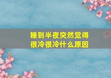 睡到半夜突然觉得很冷很冷什么原因