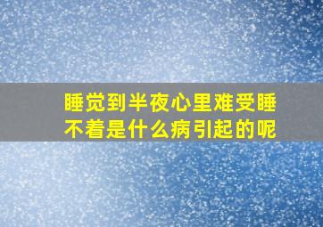 睡觉到半夜心里难受睡不着是什么病引起的呢