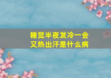 睡觉半夜发冷一会又热出汗是什么病