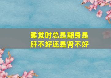 睡觉时总是翻身是肝不好还是肾不好