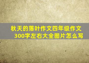 秋天的落叶作文四年级作文300字左右大全图片怎么写