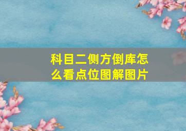 科目二侧方倒库怎么看点位图解图片