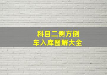 科目二侧方倒车入库图解大全