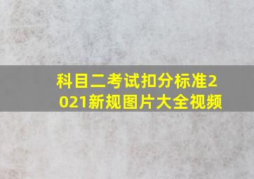 科目二考试扣分标准2021新规图片大全视频