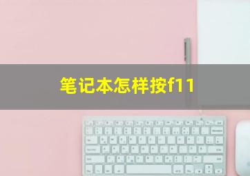 笔记本怎样按f11