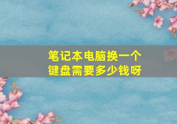 笔记本电脑换一个键盘需要多少钱呀