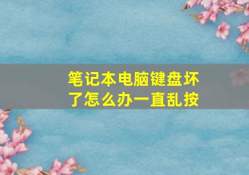 笔记本电脑键盘坏了怎么办一直乱按