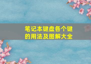 笔记本键盘各个键的用法及图解大全