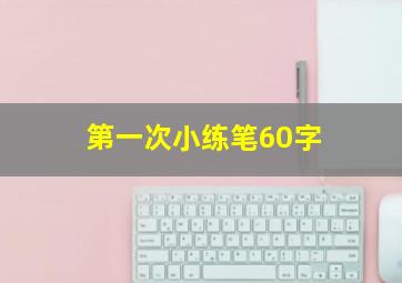 第一次小练笔60字