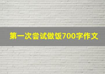 第一次尝试做饭700字作文