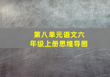 第八单元语文六年级上册思维导图