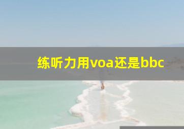 练听力用voa还是bbc