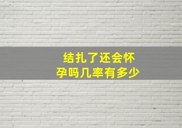 结扎了还会怀孕吗几率有多少