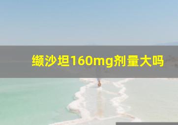 缬沙坦160mg剂量大吗