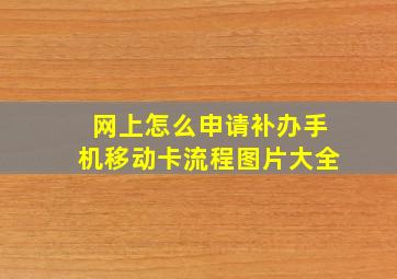 网上怎么申请补办手机移动卡流程图片大全