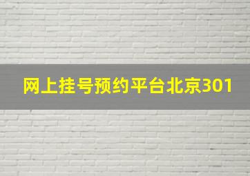 网上挂号预约平台北京301