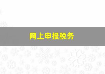 网上申报税务