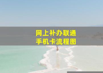 网上补办联通手机卡流程图