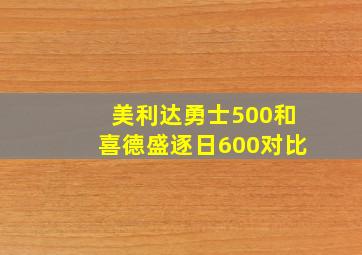 美利达勇士500和喜德盛逐日600对比