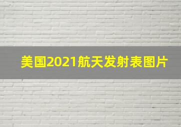 美国2021航天发射表图片