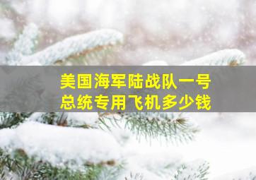 美国海军陆战队一号总统专用飞机多少钱