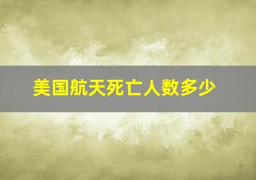 美国航天死亡人数多少