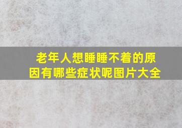 老年人想睡睡不着的原因有哪些症状呢图片大全