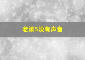 老滚5没有声音