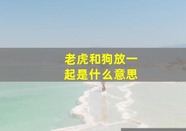 老虎和狗放一起是什么意思