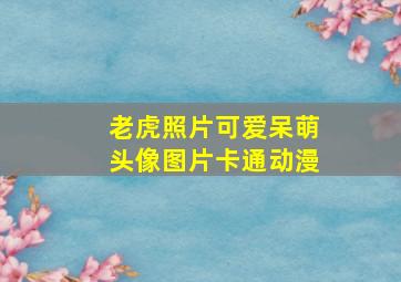 老虎照片可爱呆萌头像图片卡通动漫