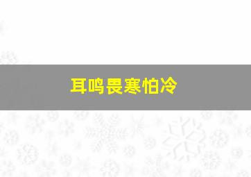 耳鸣畏寒怕冷