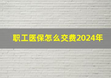 职工医保怎么交费2024年