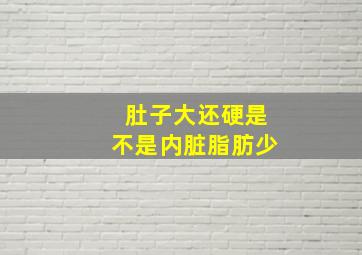 肚子大还硬是不是内脏脂肪少