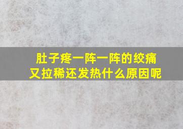 肚子疼一阵一阵的绞痛又拉稀还发热什么原因呢