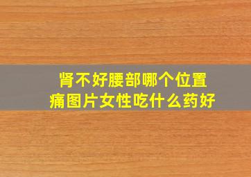 肾不好腰部哪个位置痛图片女性吃什么药好