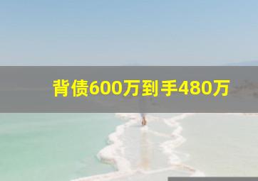 背债600万到手480万