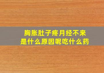 胸胀肚子疼月经不来是什么原因呢吃什么药