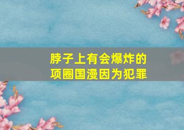 脖子上有会爆炸的项圈国漫因为犯罪