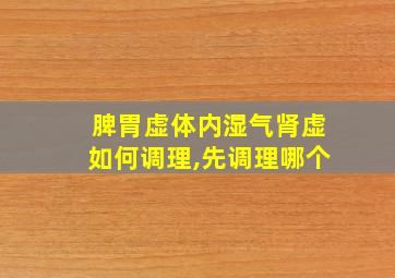 脾胃虚体内湿气肾虚如何调理,先调理哪个