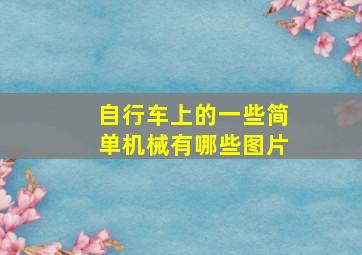 自行车上的一些简单机械有哪些图片