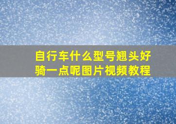 自行车什么型号翘头好骑一点呢图片视频教程