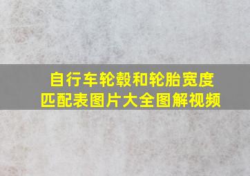 自行车轮毂和轮胎宽度匹配表图片大全图解视频