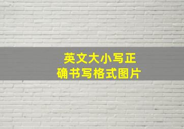 英文大小写正确书写格式图片