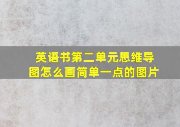 英语书第二单元思维导图怎么画简单一点的图片