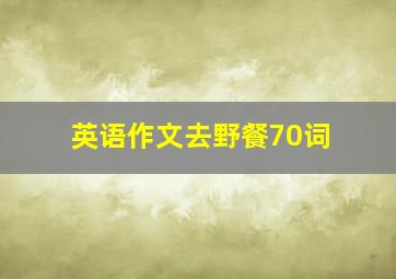 英语作文去野餐70词