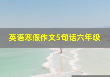 英语寒假作文5句话六年级