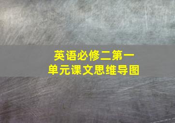 英语必修二第一单元课文思维导图